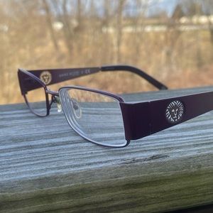 Anne Klein Glasses Frames reddish purple gradient AK9103
